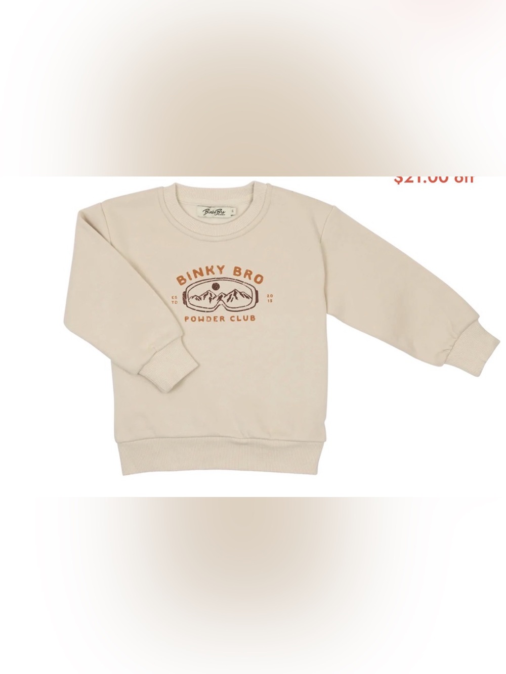 Binky Bro Powder Club Sweatshirt, Size 2T
